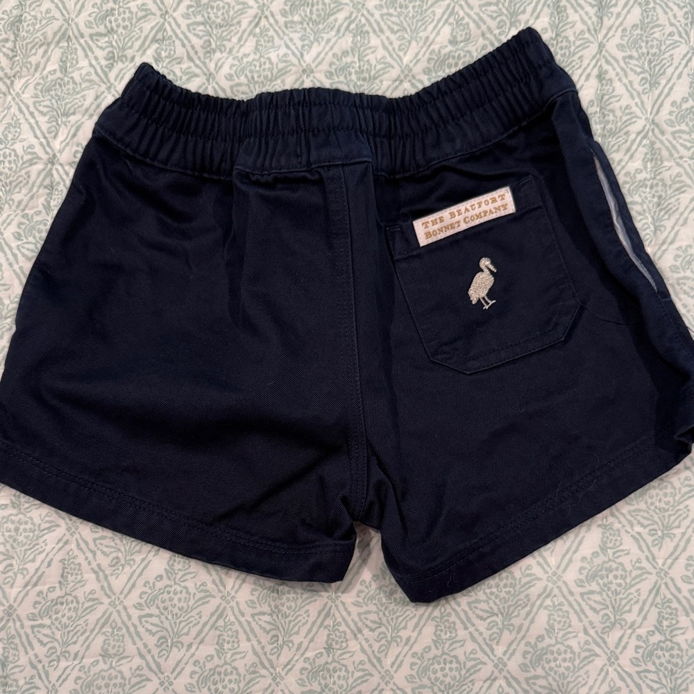 The Beaufort Bonnet Company Navy Kids Shorts